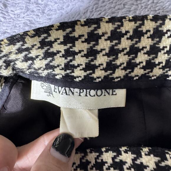 Evan-Picone Houndstooth Skirt Womens 6 Office Vintage Classic - Picture 3 of 6